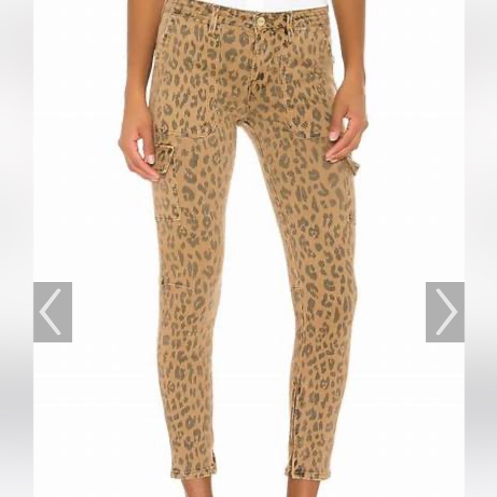 Frame -cheetah cargo pants - size 27